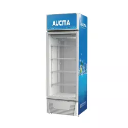 Aucma SC28R 380 Liter Upright Glass Door Chiller Fridge