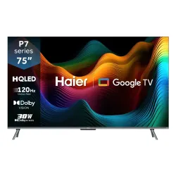 Haier H75P7UX 75 Inch Voice Control HQLED 4K Smart Google TV