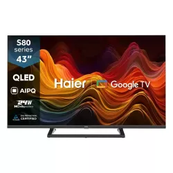 Haier H43S80GUX 43" QLED 4K Android Google TV Haier H43S80GUX 43" QLED 4K Android Google TV
