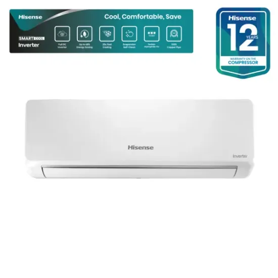 Hisense 1.5 Ton Full DC Inverter AC AS-18TW4RMATD01BU Hisense 1.5 Ton Full DC Inverter AC AS-18TW4RMATD01BU