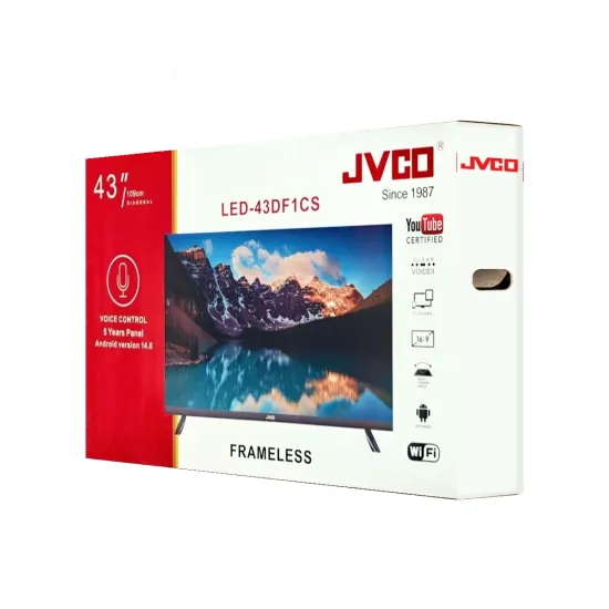 JVCO 43DF1CS 43" Voice-Control Android YouTube Certified FHD LED TV JVCO 43DF1CS 43" Voice-Control Android YouTube Certified FHD LED TV
