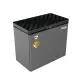 Kelvinator KCCF-225DFG 225 Litre Glass Door Deep Freezer Dark Gray