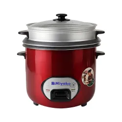 Miyako ASL-1180-KND-RED 1.8L 3 in 1 Double Pot Rice Cooker Miyako ASL-1180-KND-RED 1.8L 3 in 1 Double Pot Rice Cooker