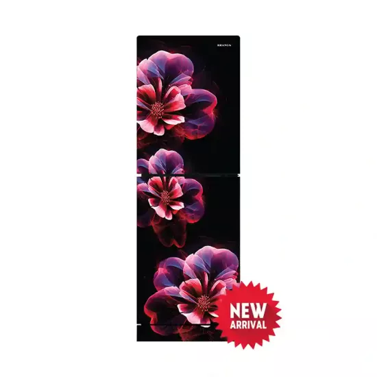 Rangs RTR-261D0A1WX Ember Red Flower 261 Ltr Refrigerator