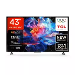 TCL 43V6C 43" 4K UHD Smart Google TV TCL 43V6C 43" 4K UHD Smart Google TV