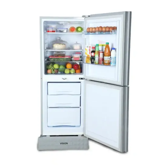VISION VIS-185L Purple Peony 185 Liter Top Mount Glass Door Refrigerator 