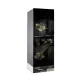 VISION VIS-240L Mirror Lotus Flower 240 Liter Top Mount Glass Door Refrigerator
